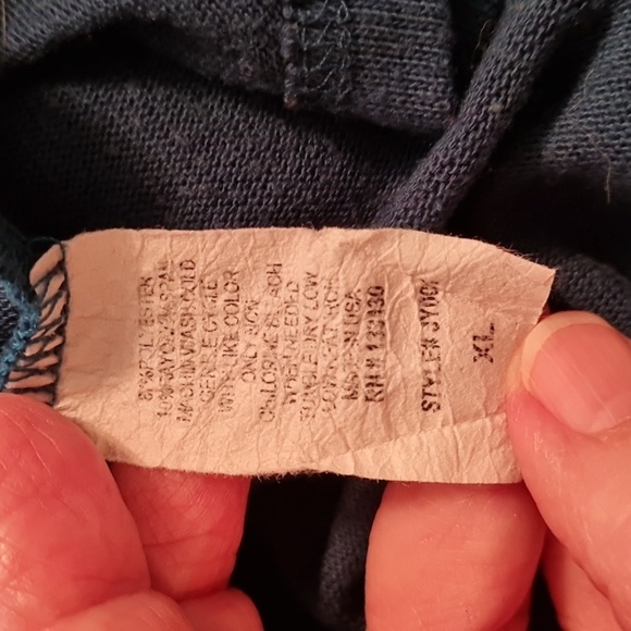 Dark blue cardian, Sz XL, GUC, goes with skirt/dress/jeans/slacks long-sleeve - Picture 4 of 4